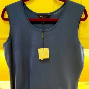 Ming Wang Scoop Neck Tank, Large